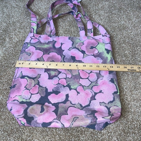 BP Nordstrom tote canvas bag NEW pink/purple shoulder strap & crossbody strap - Picture 3 of 6